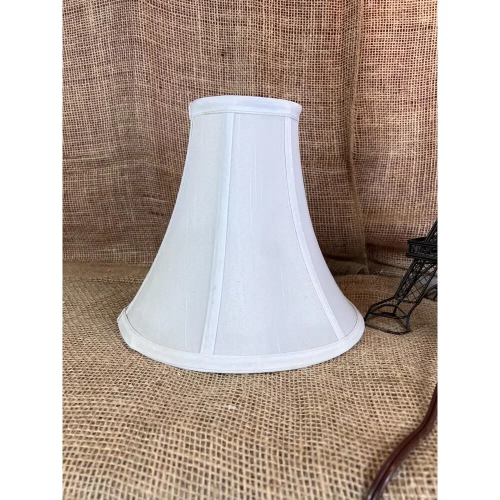 Adesso Eifel Tower Novelty Table Lamp with White Fabric Shade